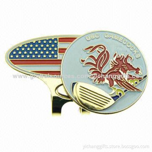 Flag Magnetic Hat Clip, Different Logos, Size and Shapes Available, Suitable for Golf Player